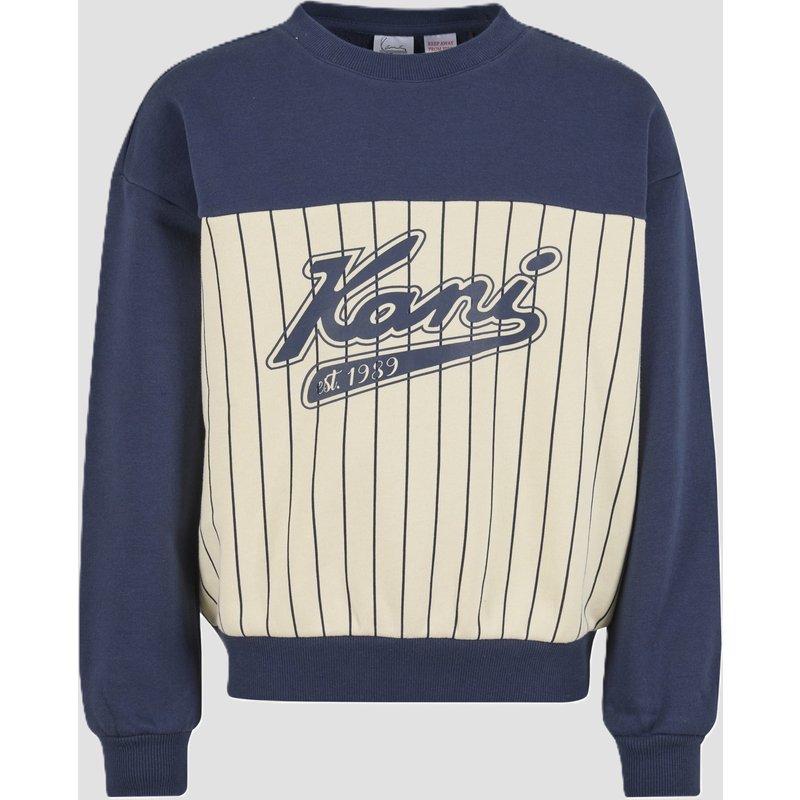 Karl Kani Varsity Pinstripe Crewneck Junior