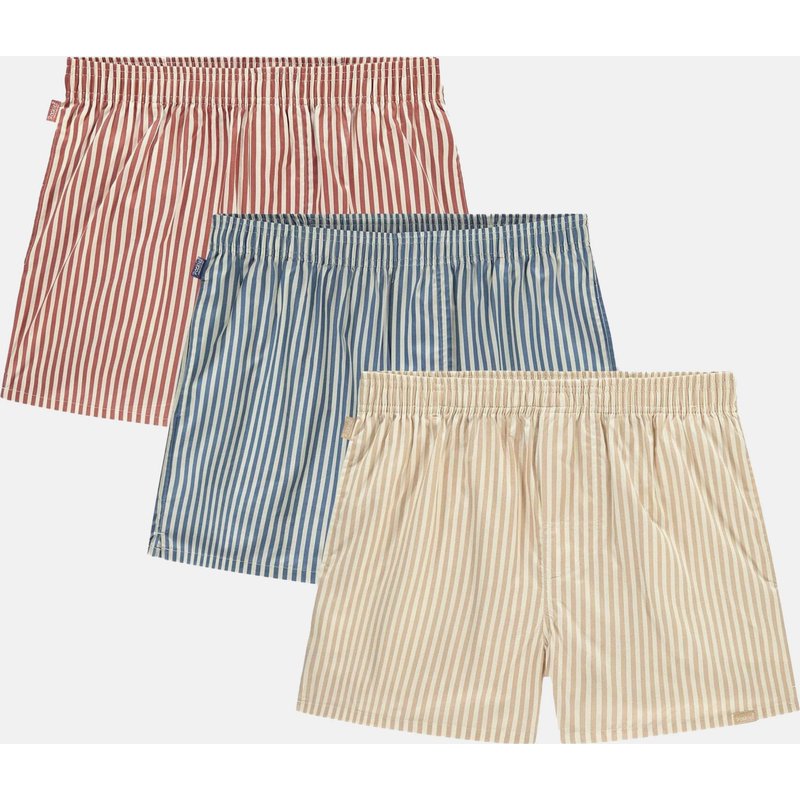 Pockies 3-Pack - Striped Boxers