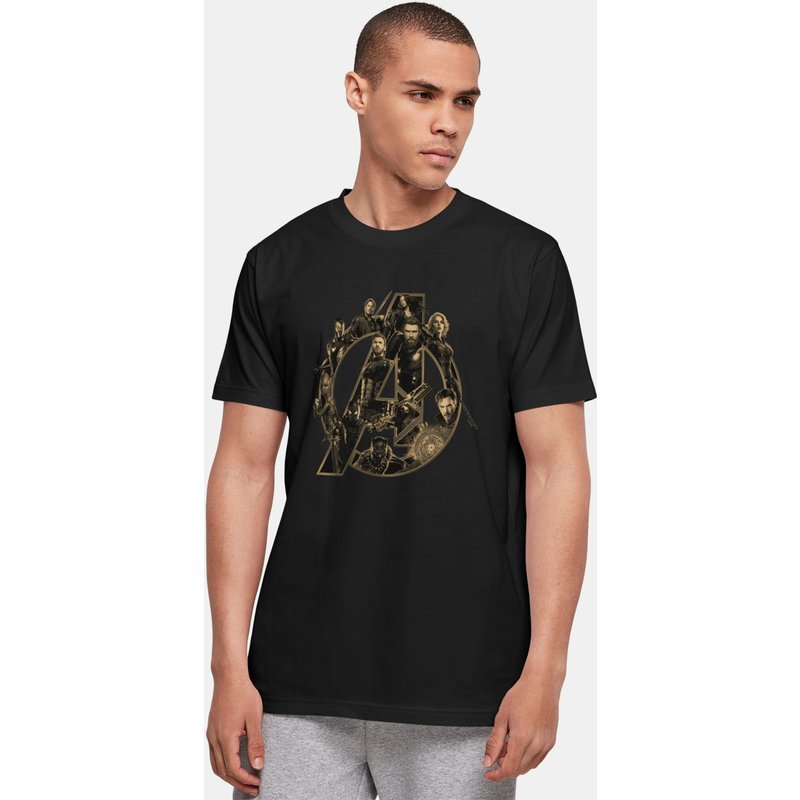 Absolute Cult Avengers Infinity War - Logo Basic T-Shirt