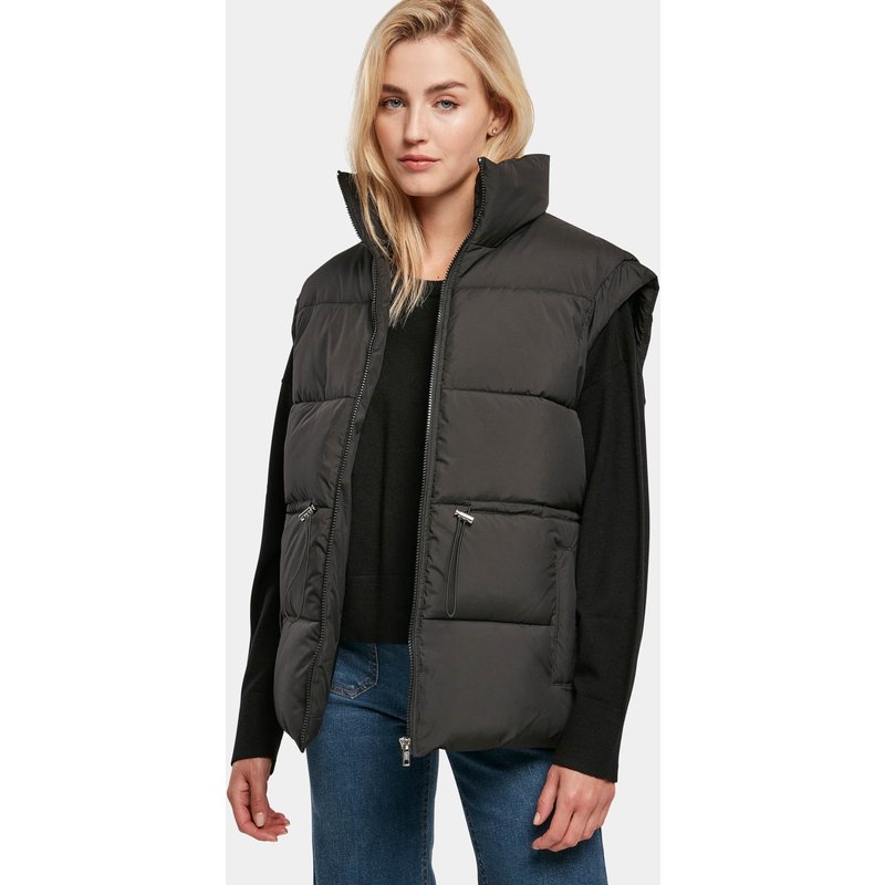 Urban Classics Ladies Waisted Puffer Vest