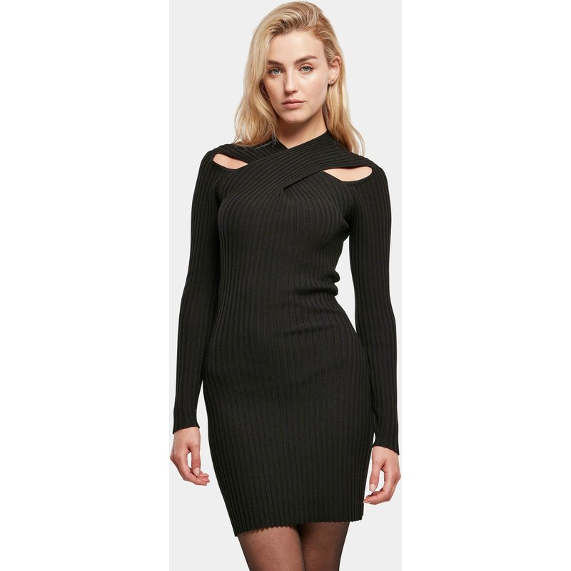 Urban Classics Ladies Crossed Rib Knit Dress