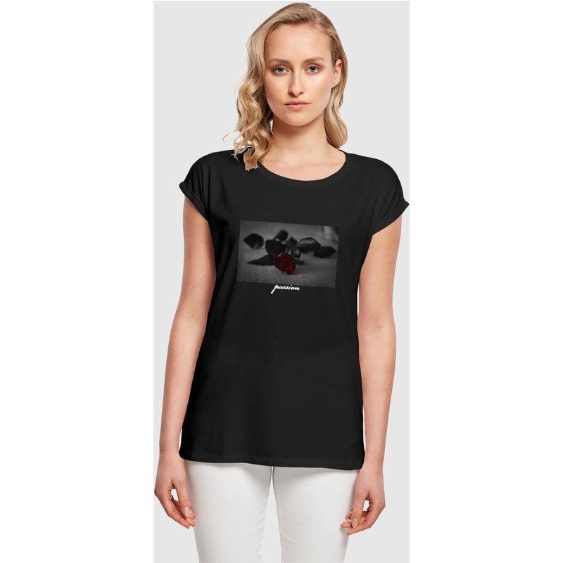 Mister Tee Ladies Passion Rose Extended Shoulder