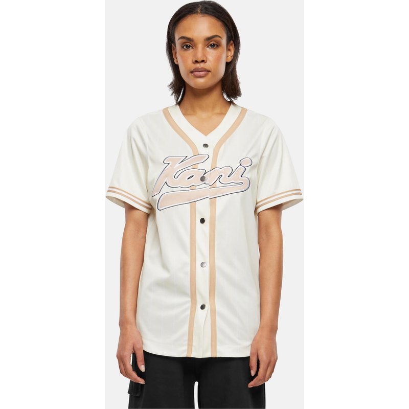 KW241-029-2 Karl Kani Varsity Pinstripe Baseball Shirt