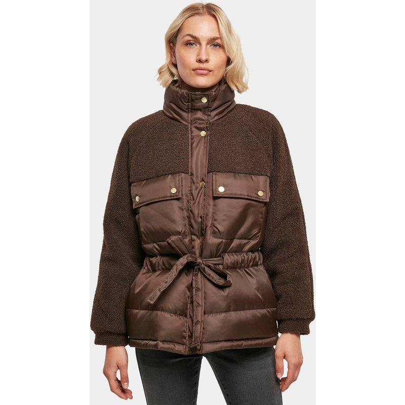 Urban Classics Ladies Sherpa Mix Puffer Jacket