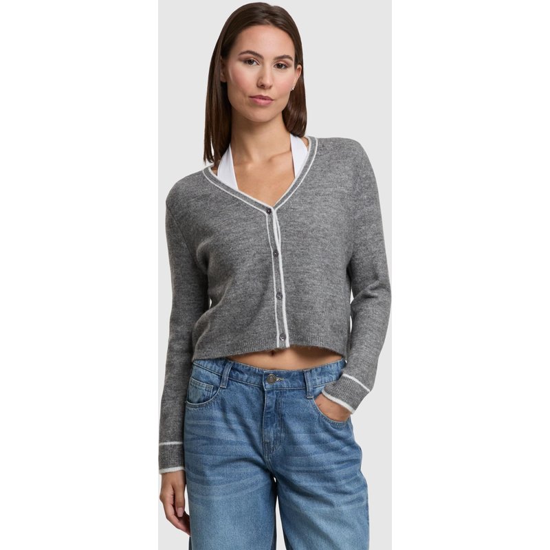 Noisy May NMSKYLAR L/S CONTRAST KNIT CARDIGAN