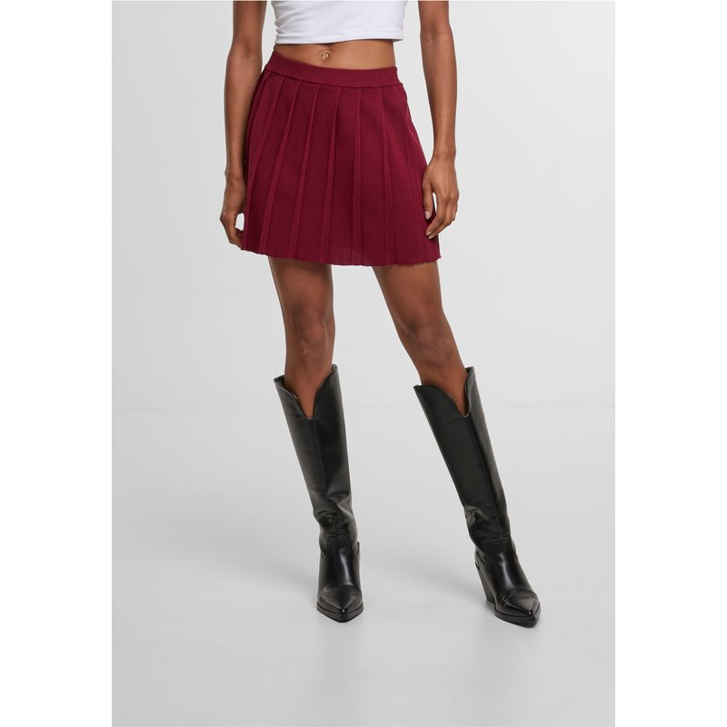 Estelou Rib pleated skirt