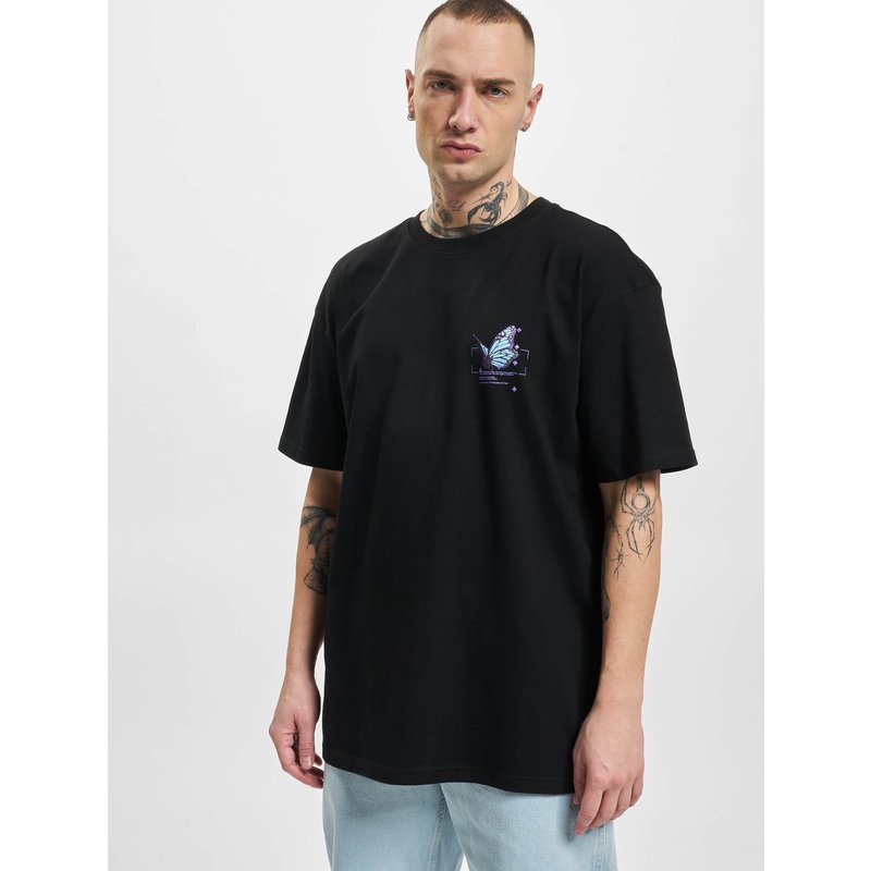 Mister Tee Upscale Grid Head Butterfly Oversize