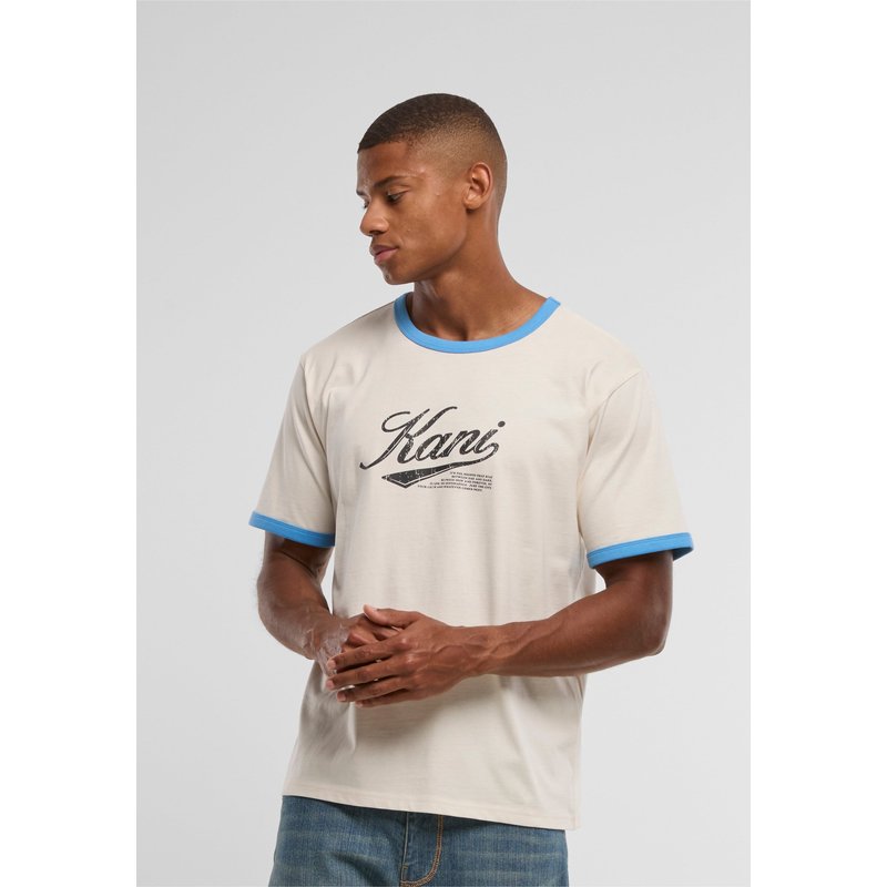 Karl Kani Cursive Varsity Regular Ringer T-Shirt