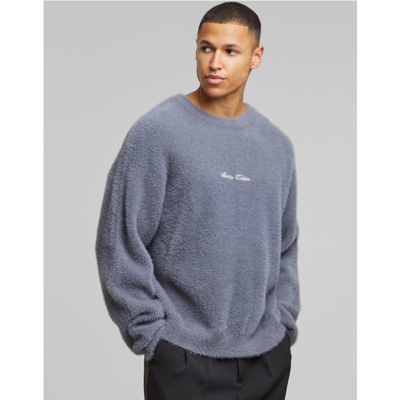 Another Cotton Lab Chest Logo Mohair Sweater