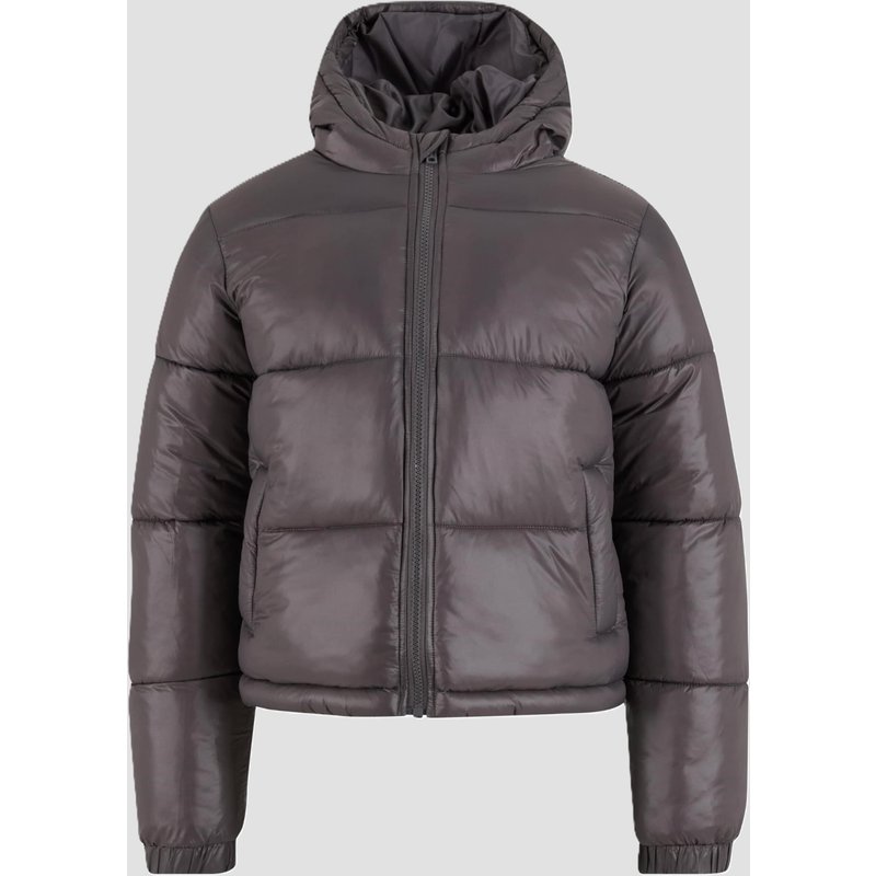 Urban Classics Boys Shiny Puffer Jacket With Hood