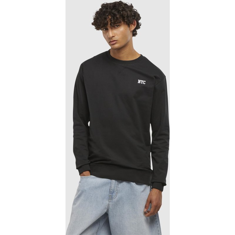 Mister Tee NYC Wording EMB Light Crew Sweatshirt