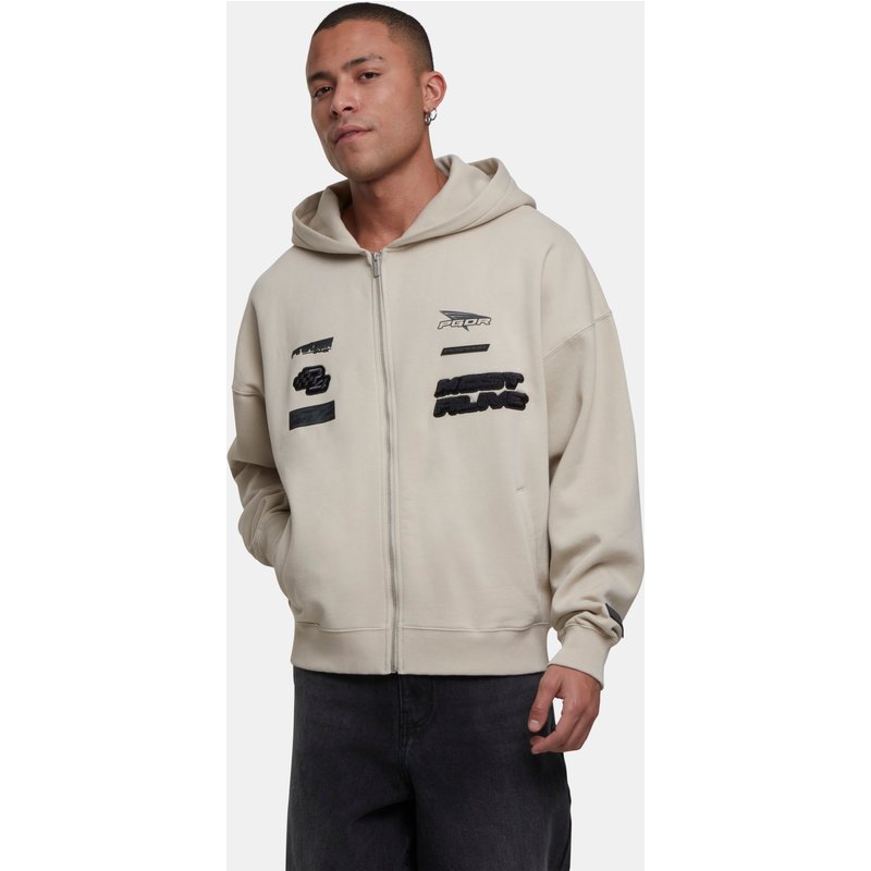 PEGADOR Hogan Boxy Sweat Zip Hoodie