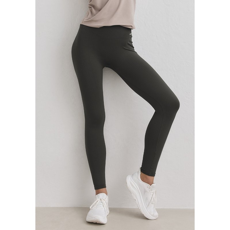 aimn Ribbed Seamless Tights
