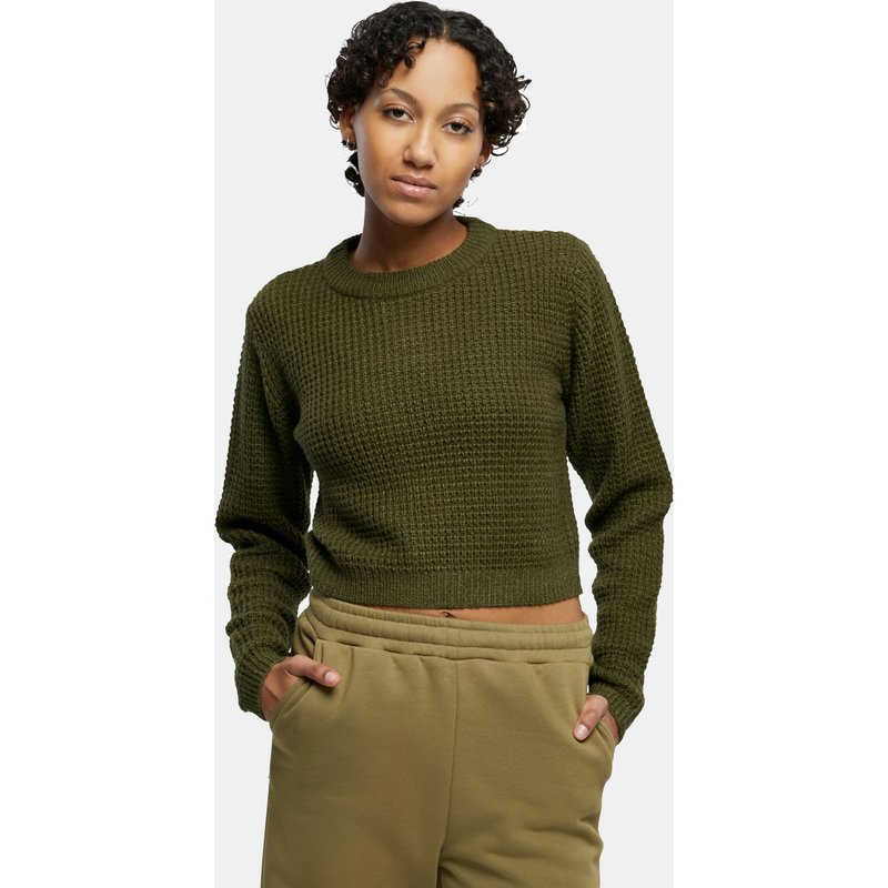 Urban Classics Ladies Short Waffle Sweater