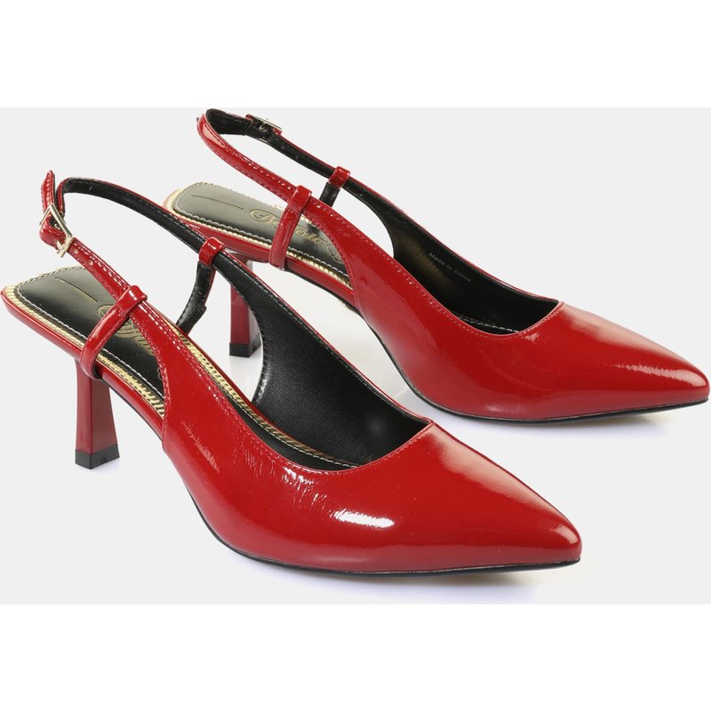 Buffalo Sling Back- Vegan Patent