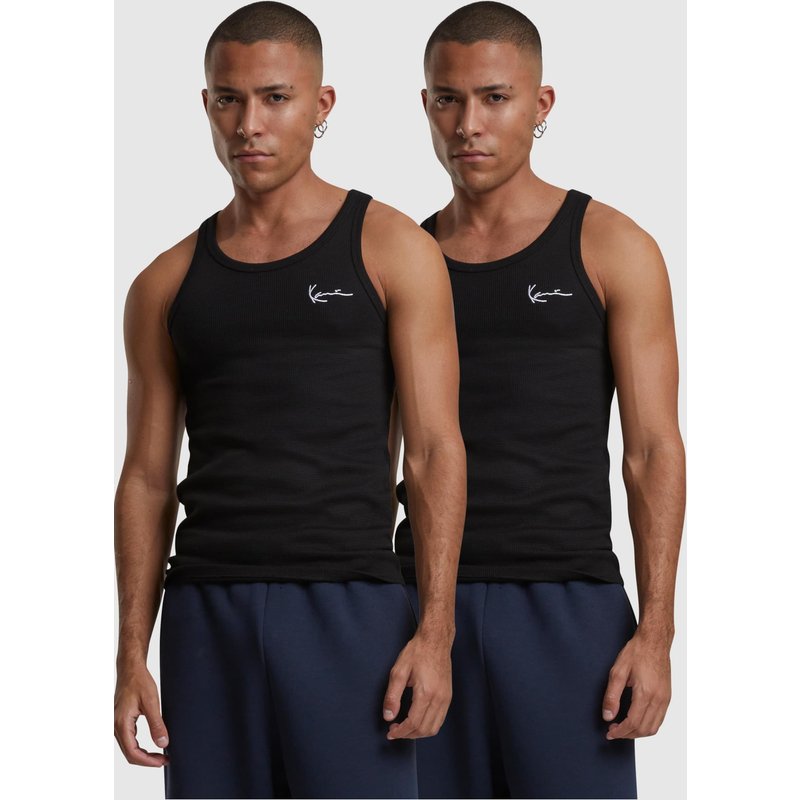 KM242-043-3 Karl Kani Chest Signature Essential Waffle Tanktop 2 Pack