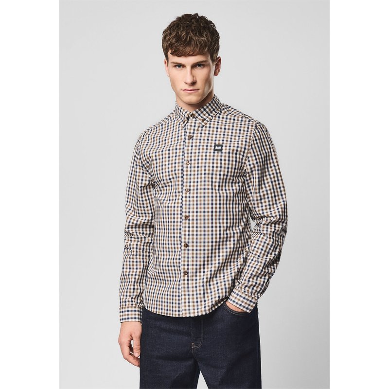 Weekend Offender LISBON HOUSE CHECK LONG SLEEVE SHIRT