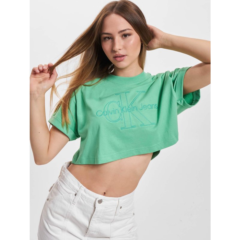 Calvin Klein Jeans Monologo Cropped T-Shirt
