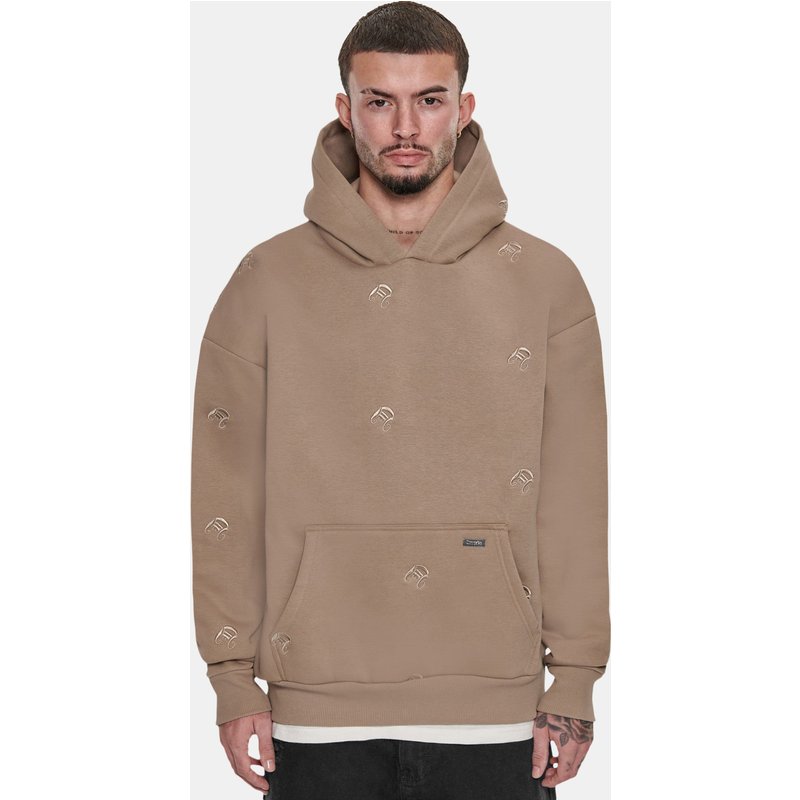Dropsize Heavy Oversize Allover Embo Hoodie
