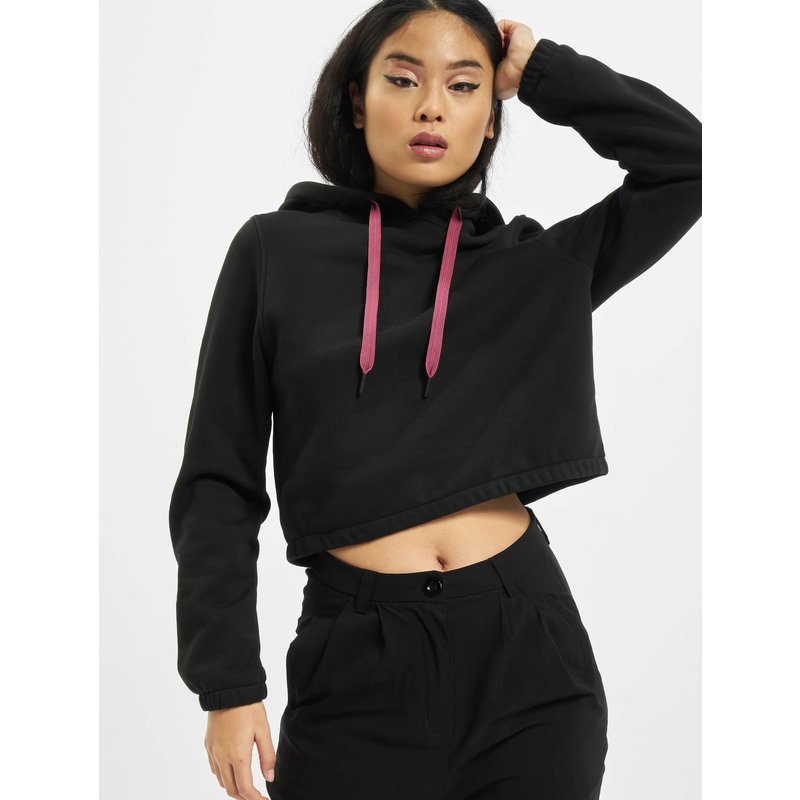 Urban Classics Ladies Contrast Drawstring Hoody