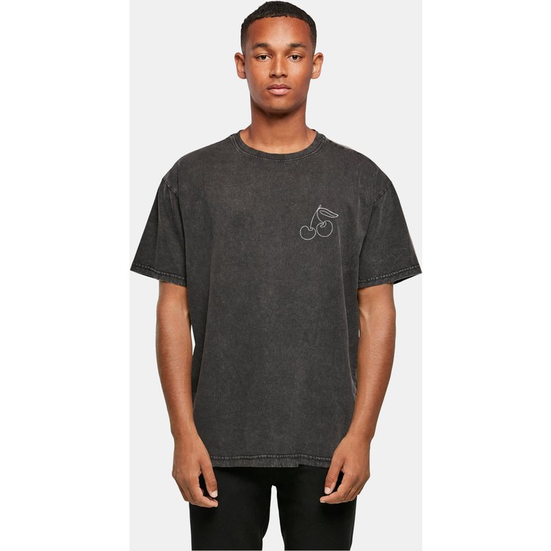 Merchcode POD Cherry Acid Washed Oversize Tee