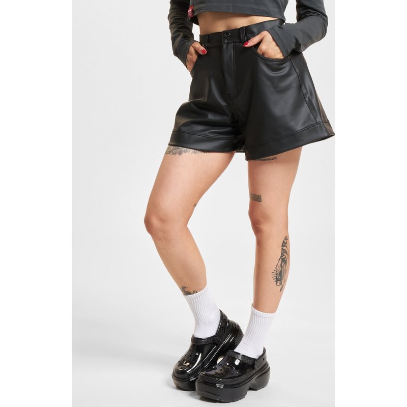 Freddy High Waist Wide Eco Fit Ledershorts