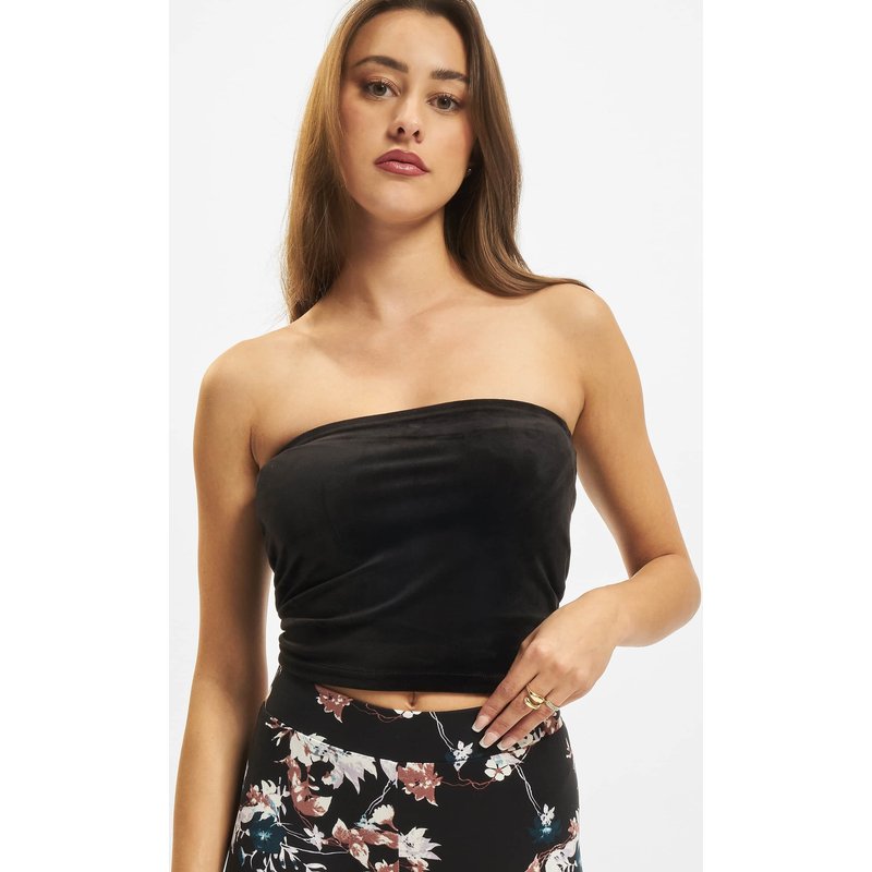 Urban Classics Ladies Short Velvet Tube Top