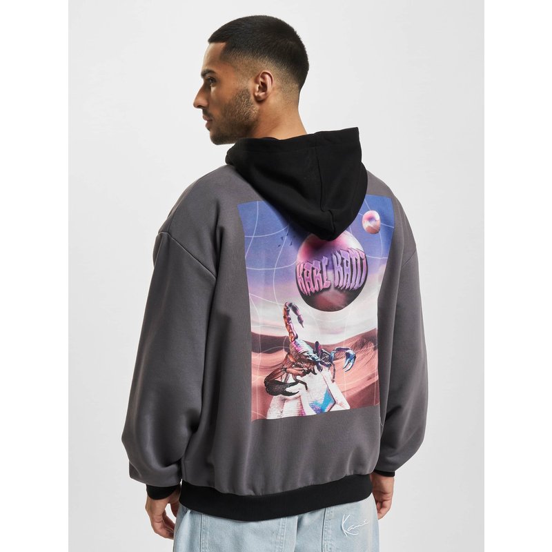 Karl Kani KM232-024-1 KK Chest Signature Metaverse Block Full Zip Hoodie