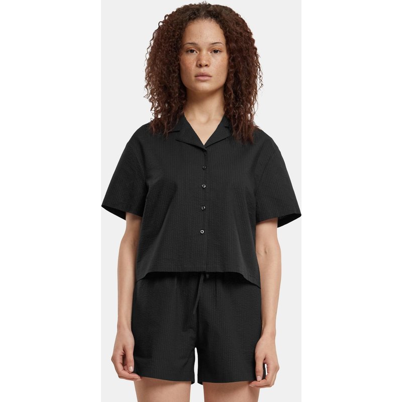 Urban Classics Ladies Seersucker Bluse