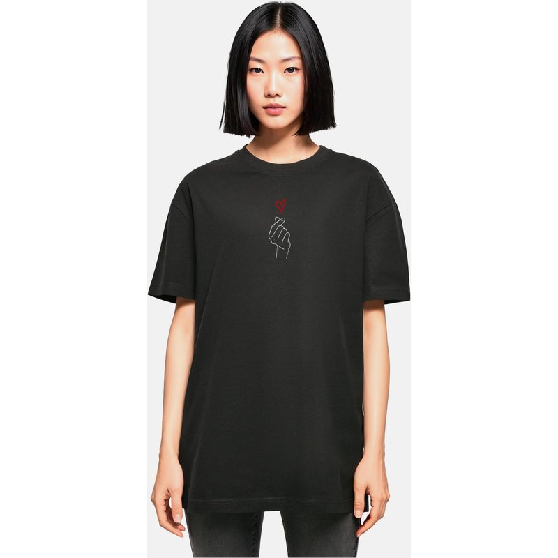 Merchcode POD Ladies K Heart Oversized Boyfriend Tee
