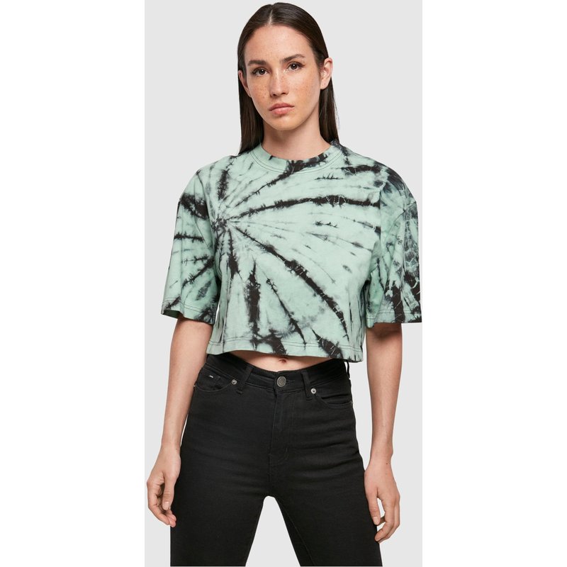 Urban Classics Ladies Oversized Cropped Tie Dye Tee