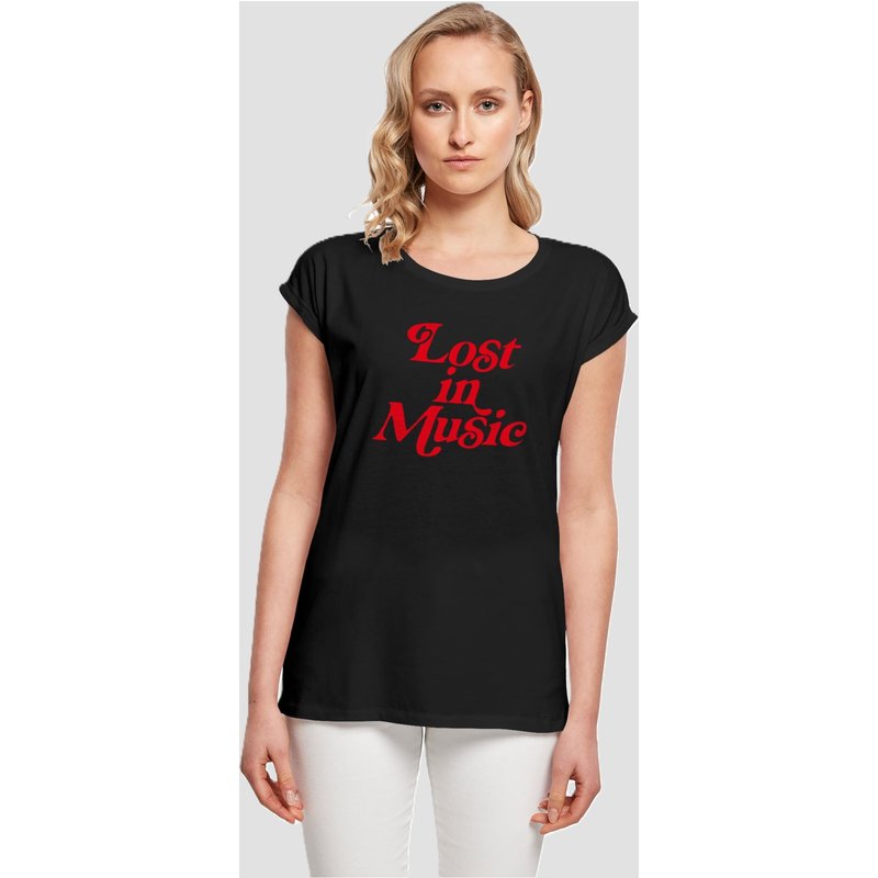Mister Tee Ladies Lost In Music T-Shirt Round Neck