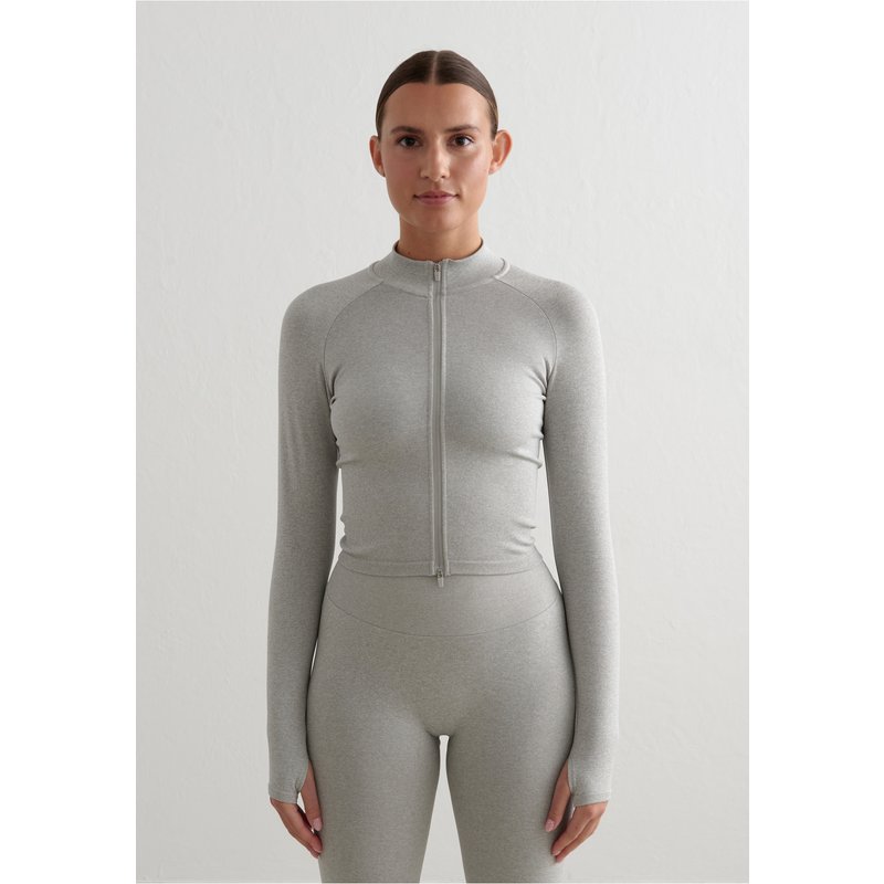 aimn Shape Seamless Zip Jacket
