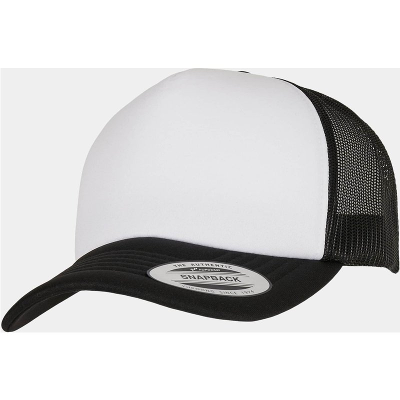 Flexfit YP Classics® Curved Foam Trucker Cap – White Front