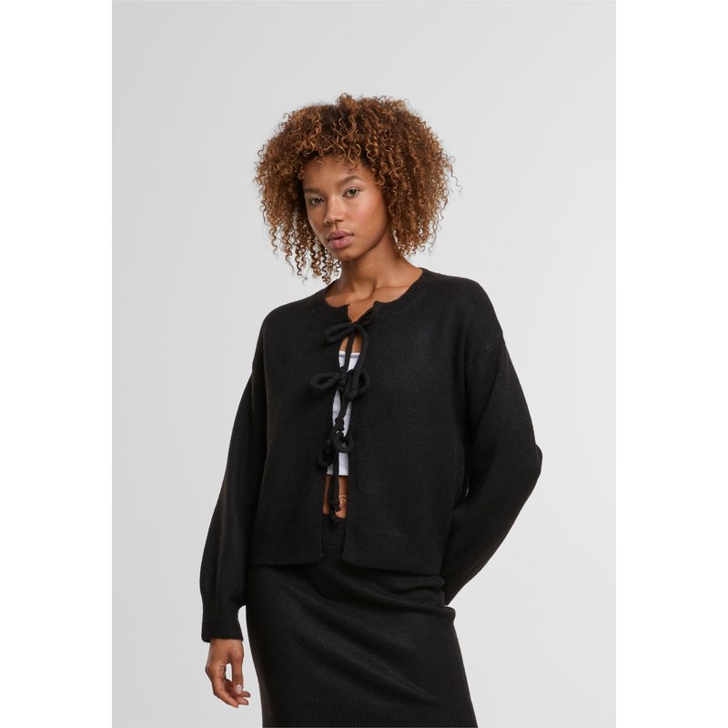 Estelou Soft touch knit bow cardigan