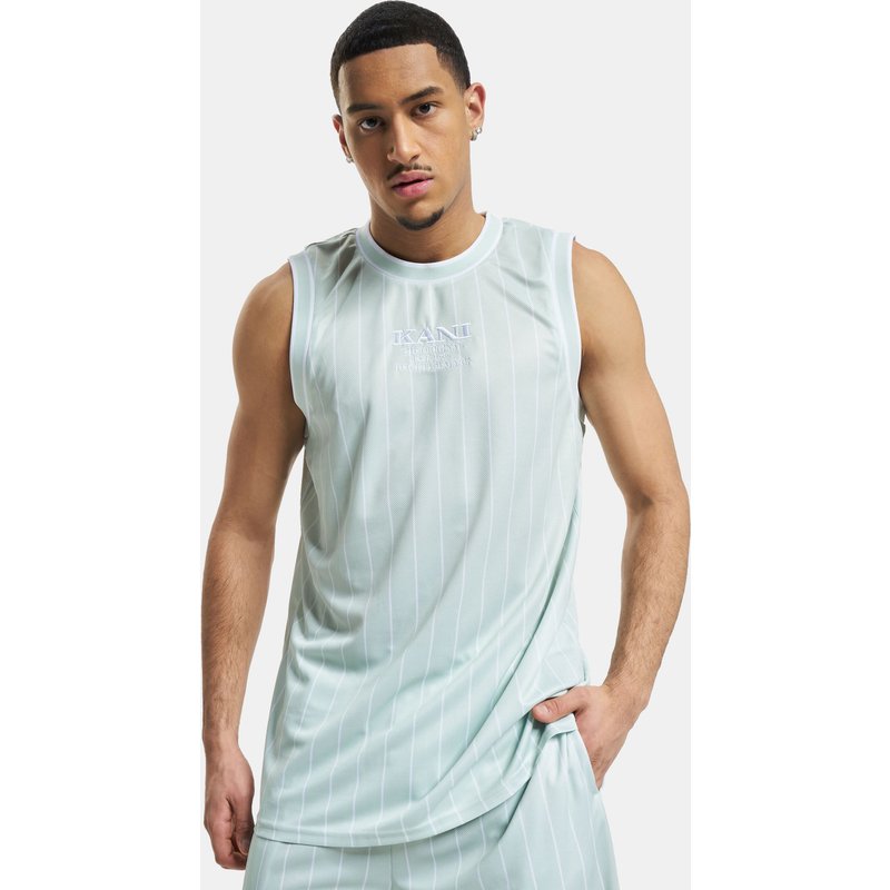 Karl Kani KK Retro Pinstripes Basketball Tank light