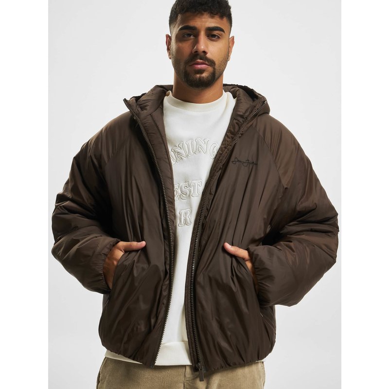 Sean John JM224-017-02 Script Logo Round Padded Jacket