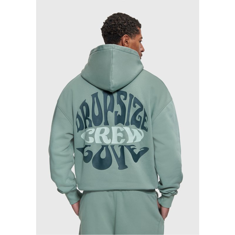 Dropsize HEAVY OVERSIZE CREW LOVE HOODIE