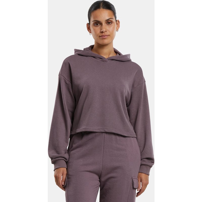 Urban Classics Ladies Oversized Cropped Light Terry Hoodie