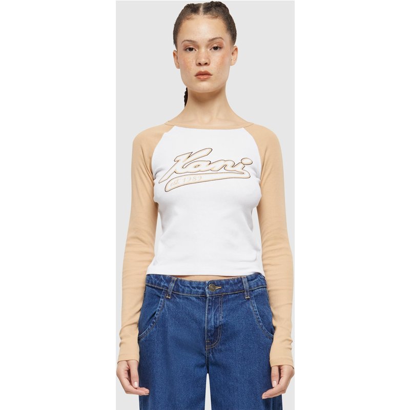 Karl Kani Varsity Crop Block Rib Longlseeve