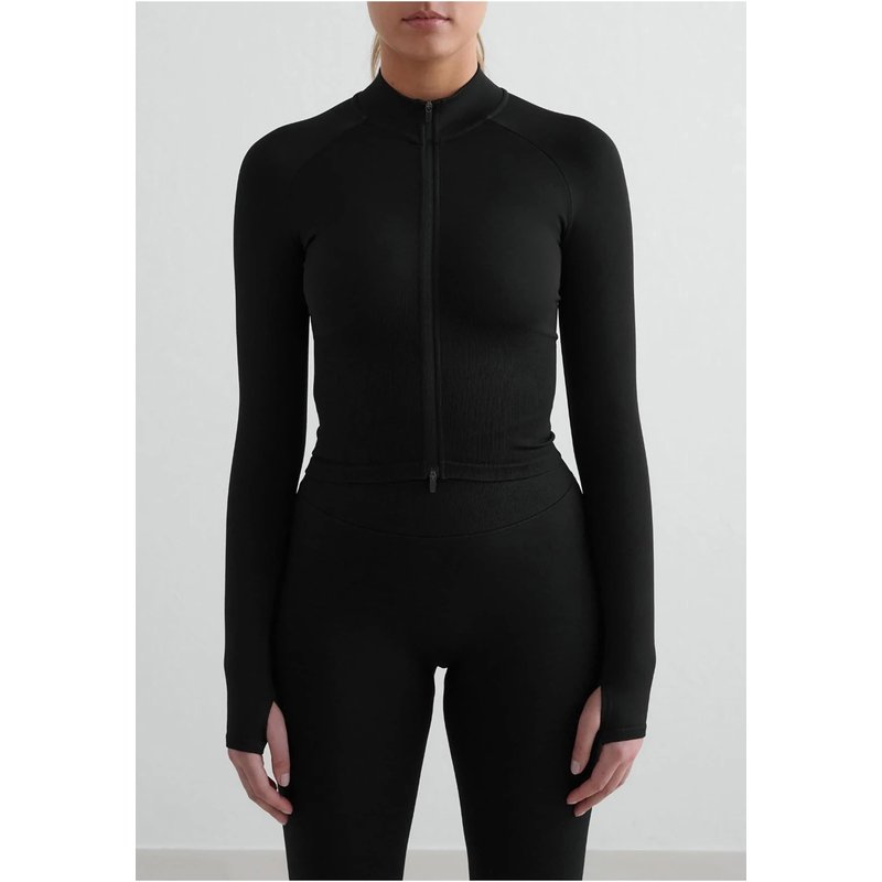 aimn Shape Seamless Zip Jacket