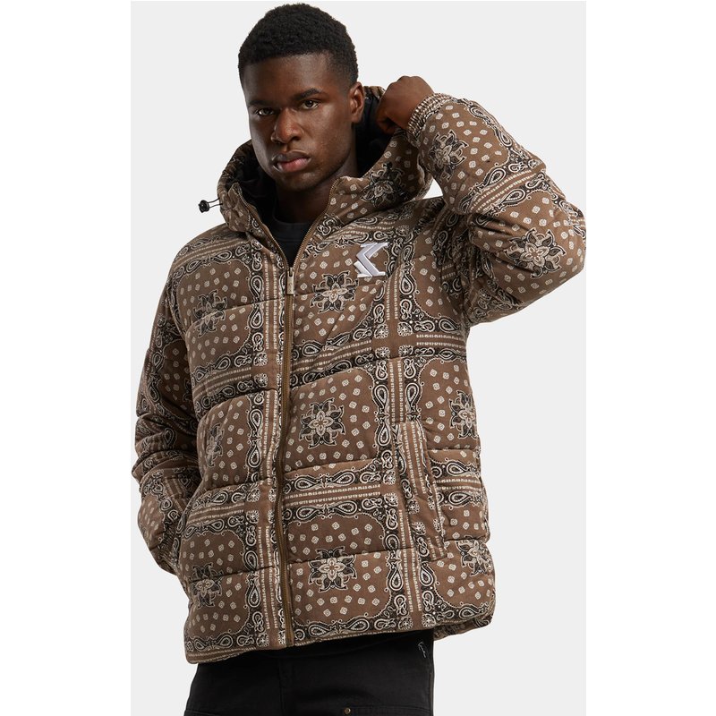 Karl Kani KK OG Hooded Corduroy Paisley Puffer Jacket