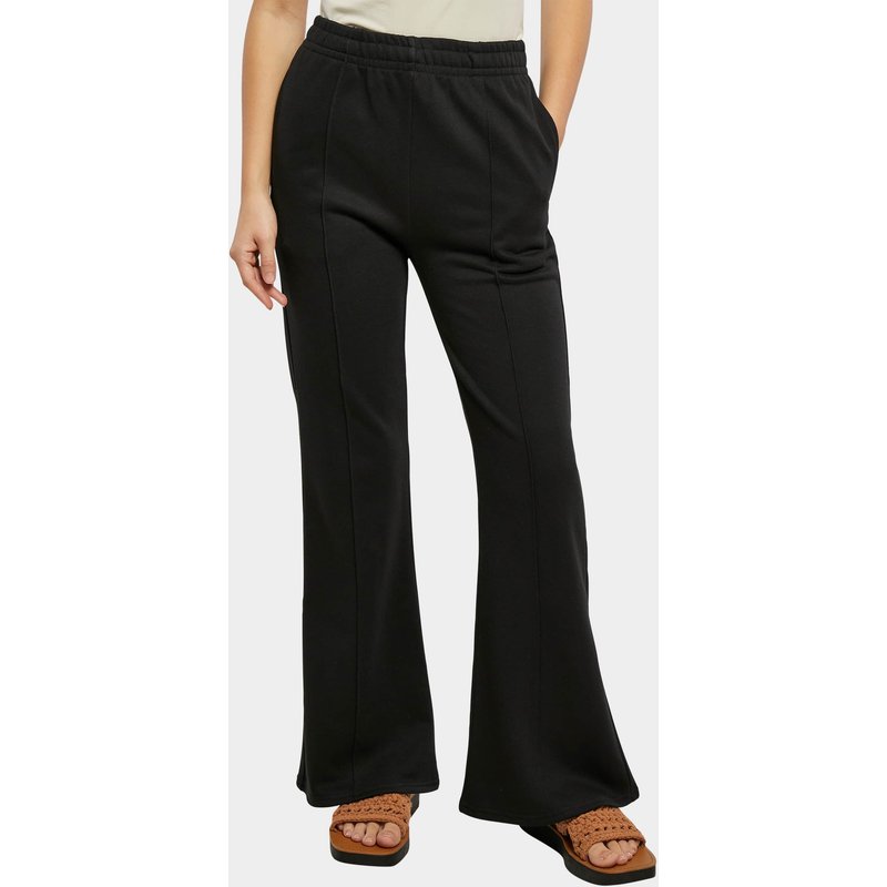 Urban Classics Ladies Flared Pin Tuck Terry Pants