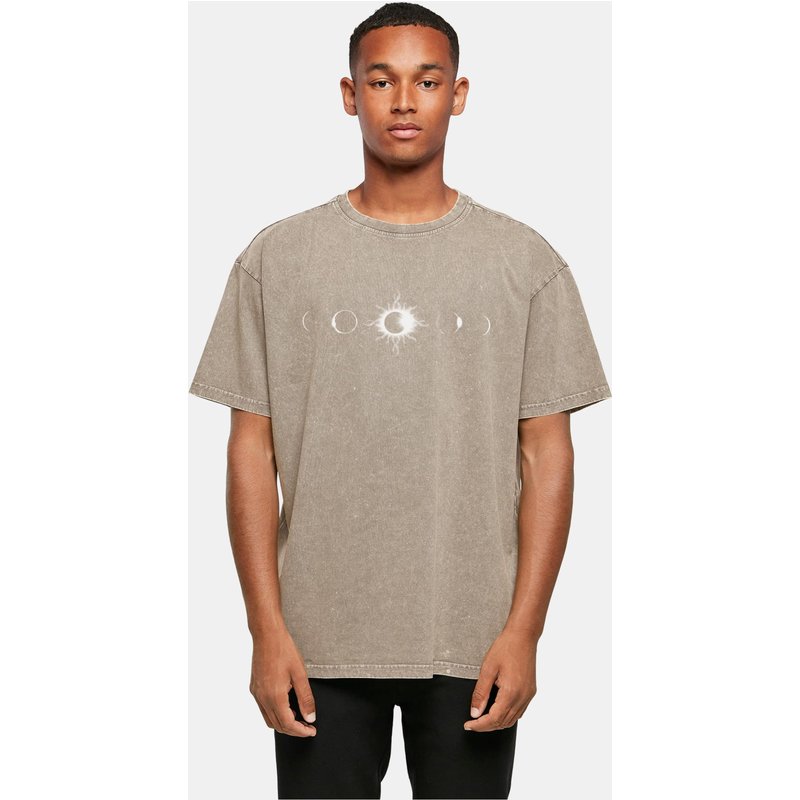 Merchcode Godsmack - Lunar Phases Acid Washed Oversize Tee