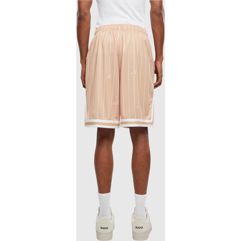 KM242-012-1 Karl Kani Small Varsity Logo Pinstripe Mesh Short