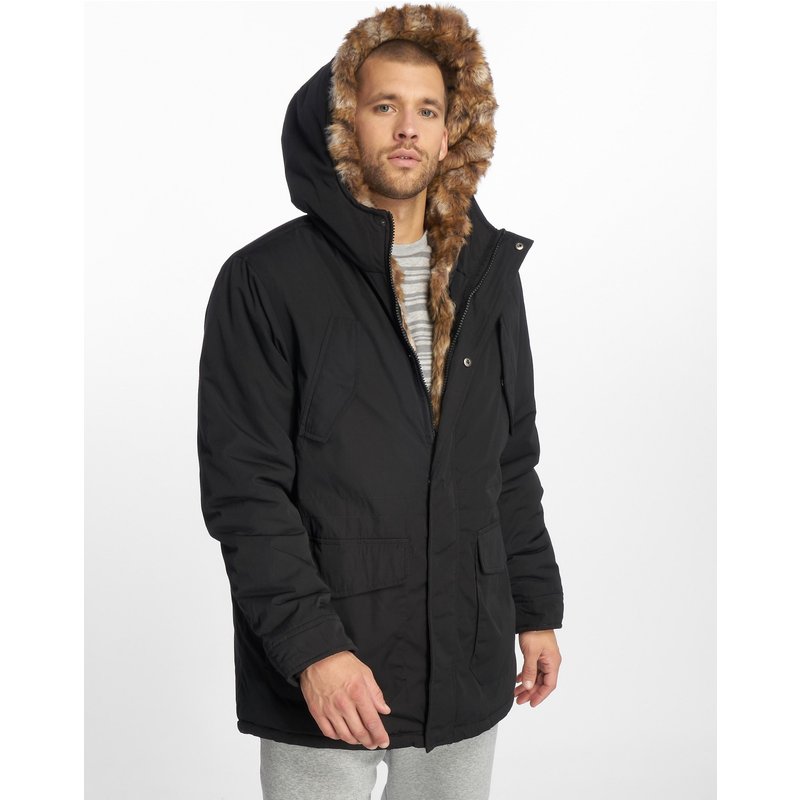 Urban Classics Hooded Faux Fur Parka