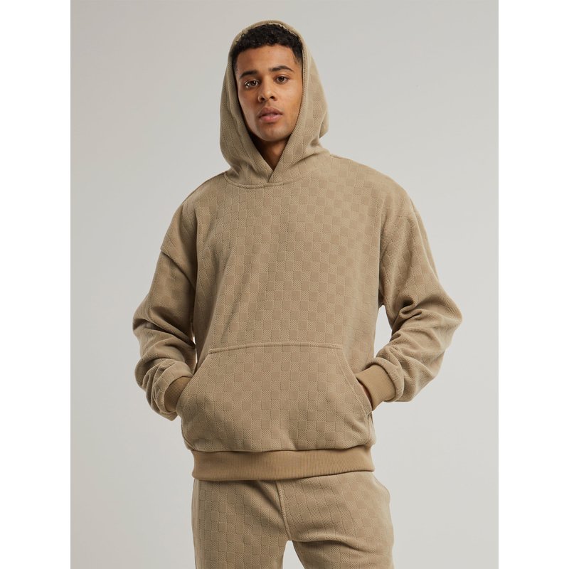 Urban Classics Jacquard Velvet Oversized Hoodie