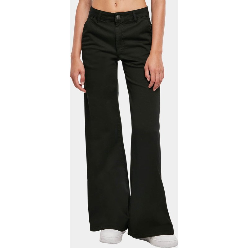Urban Classics Ladies High Waist Wide Leg Chino Pants