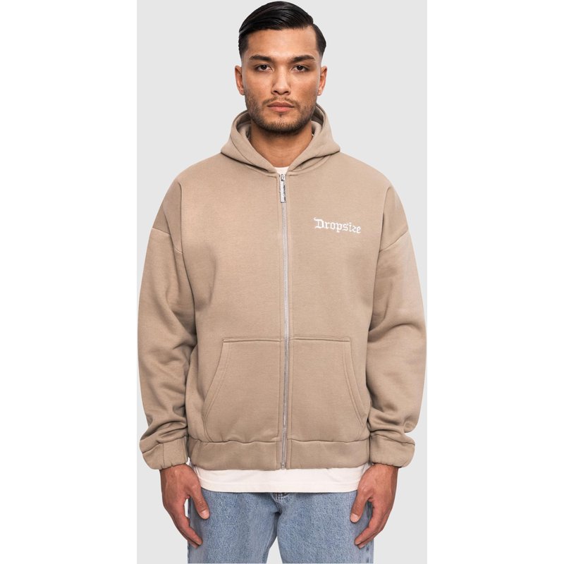 Dropsize Super Heavy Oversize Blank Zip Hoodie