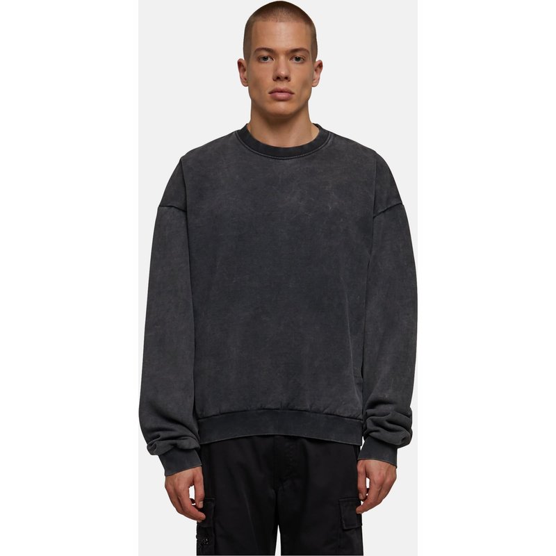 Urban Classics Acid Washed Crew Pullover